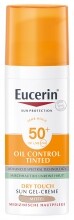 EUCERIN Sun Oil Control színezett napozó krém-gél arcra medium FF50+ (50 ml)